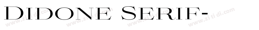 Didone Serif字体转换 Didone Serif字体转换